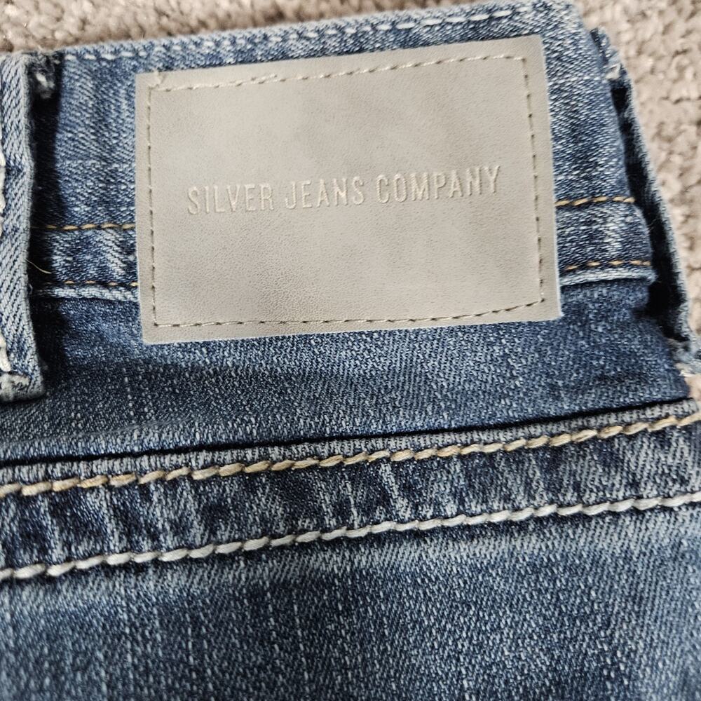 Silver Jeans Men's 36X32 Blue Zac Relaxed Straight Casual Denim Modern Western - Picture 3 of 11